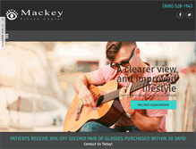 Tablet Screenshot of mackeyvisioncenter.com
